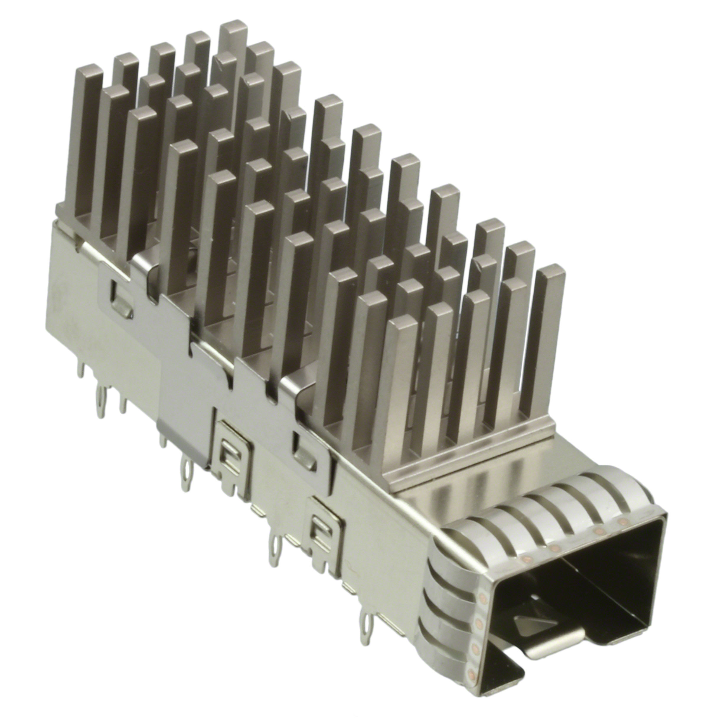CONN SFP+ CAGE W/HSINK PRESS RA
