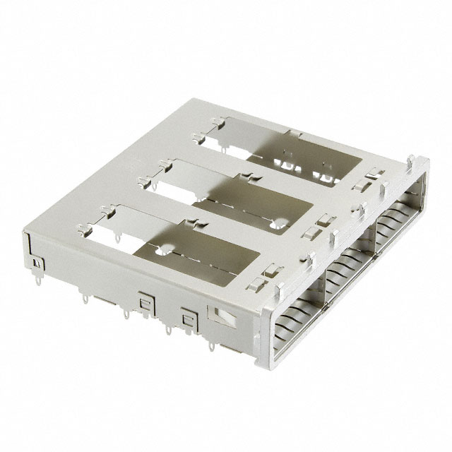 CONN QSFP+ CAGE 1X3 PRESSFIT R/A