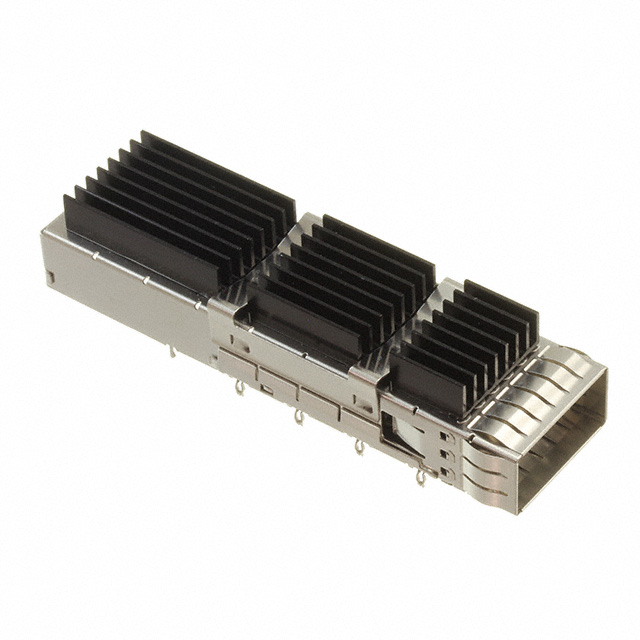 CONN QSFD DD CAGE W/HSINK R/A