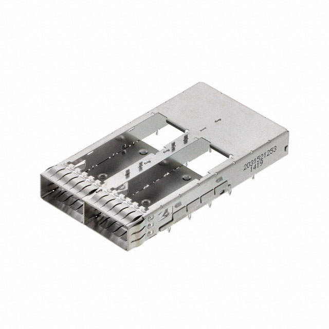QSFP-DD 1X2 SF ASSY, OT, 0RL, W/