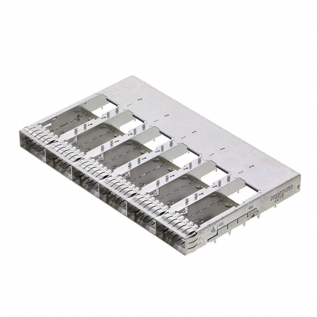 QSFP-DD CAGE ASSEMBLY, 1X6, OPEN