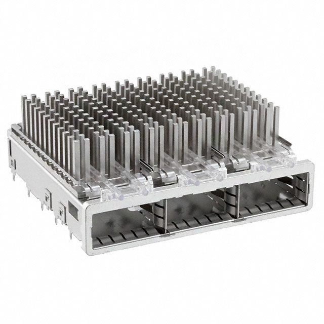 CONN QSFP+ CAGE 1X3 W/HSINK R/A