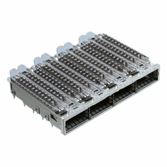 CONN QSFP+ CAGE 1X4 W/HSINK R/A