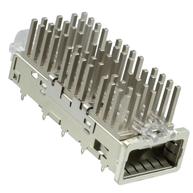 CONN QSFP+ CAGE W/HSINK PRESS RA