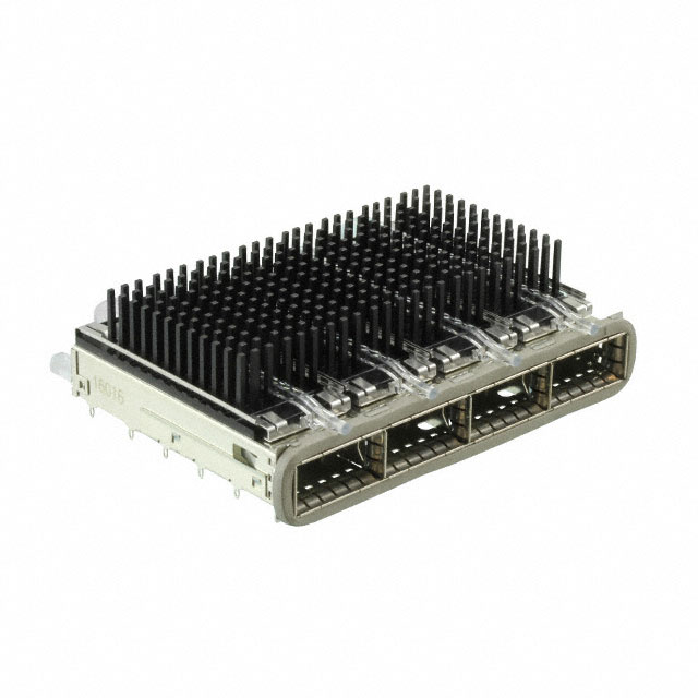 CONN ZQSFP+ CAGE 1X4 W/HSINK R/A
