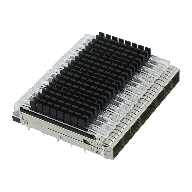 CONN QSFP28 CAGE 1X4 W/HSINK R/A