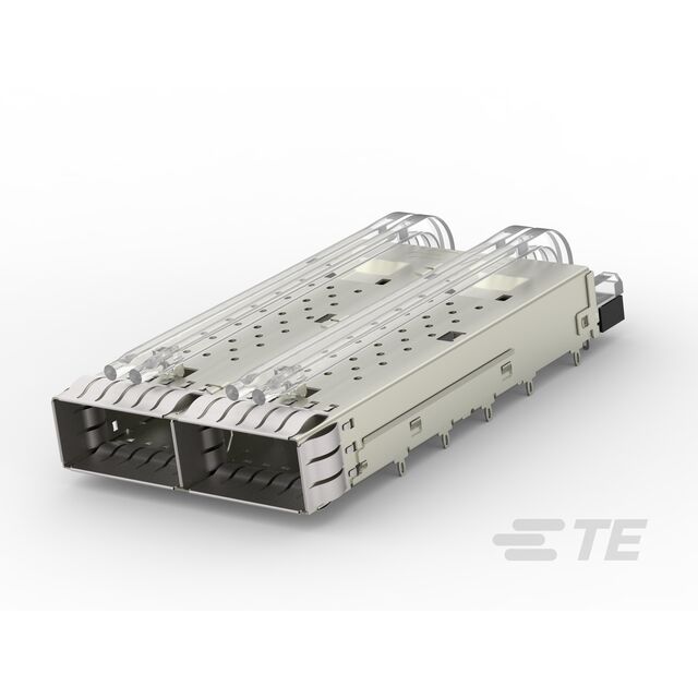 CONN QSFP28 CAGE 1X2 PRESSFIT RA