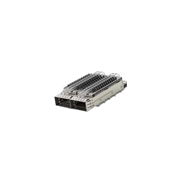 CONN QSFP28 CAGE 1X2 W/HSINK R/A