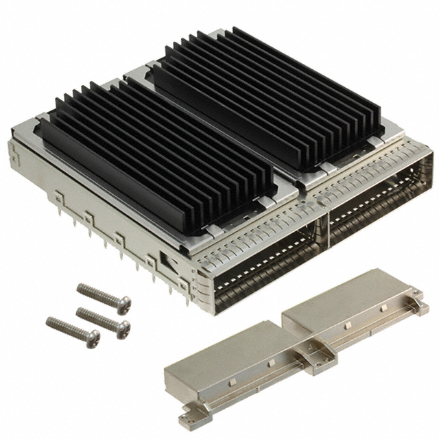 CONN CFP2 CAGE 1X2 W/HSINK R/A