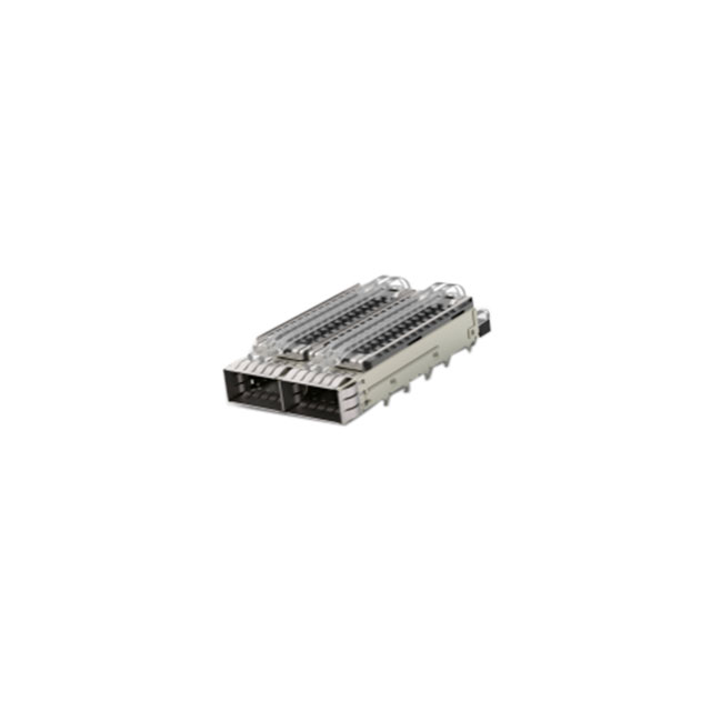 CONN QSFP28 CAGE 1X2 W/HSINK R/A