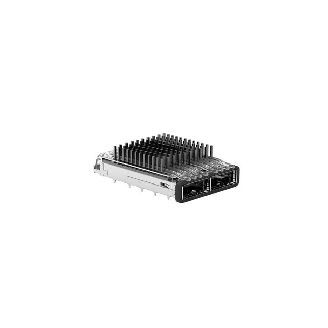 CONN QSFP28 CAGE 1X2 W/HSINK R/A