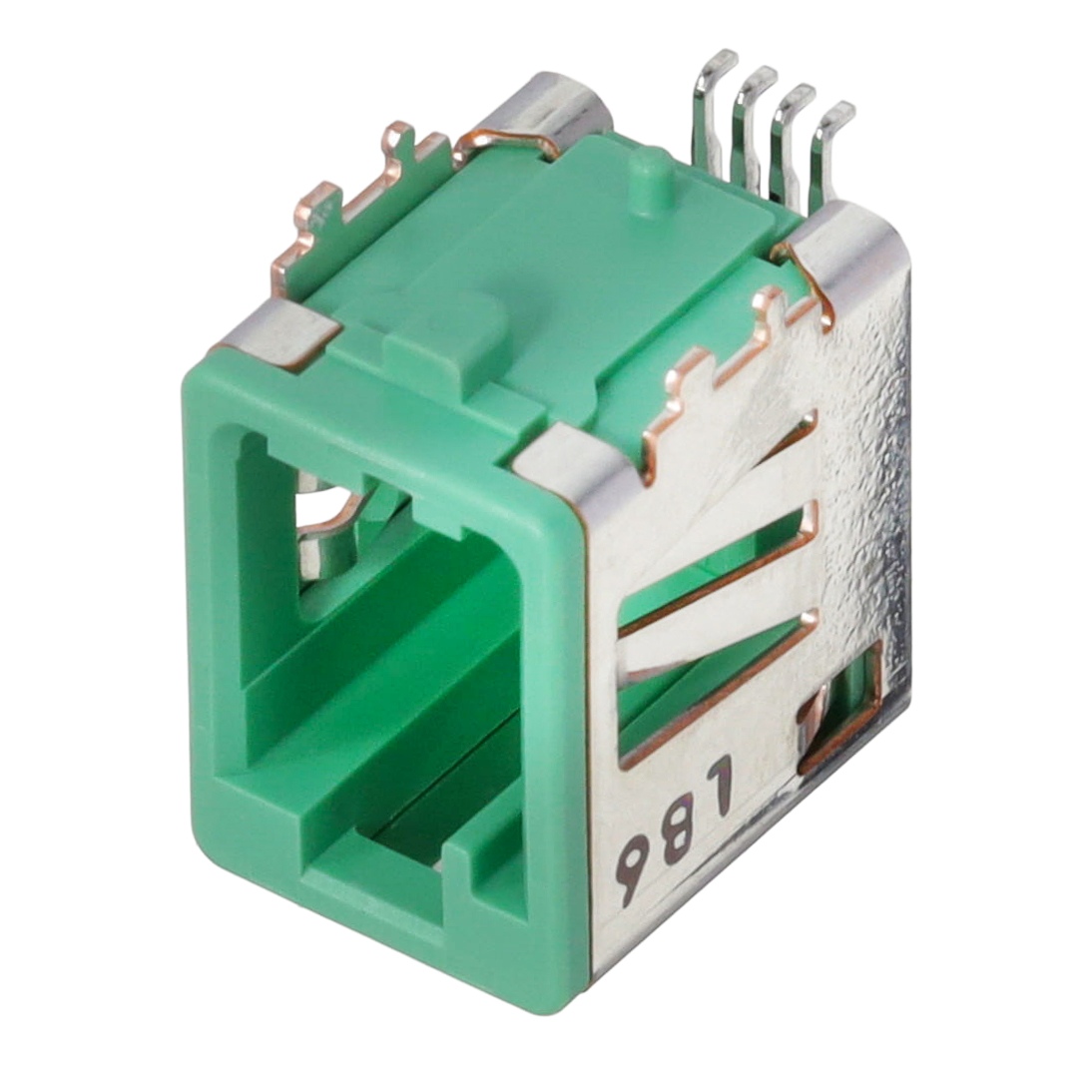 CONN AUTO LAN PLUG 4P SLD RA SMD