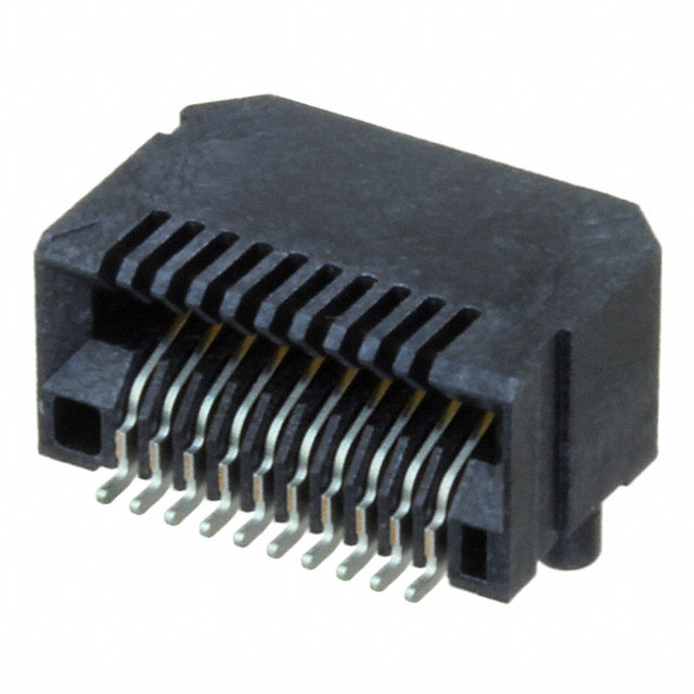 CONN SFP+ RCPT 20POS SLD R/A SMD
