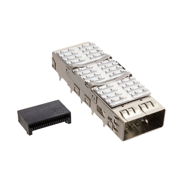 CONN QSFP RCPT CAGE HSINK 38P RA