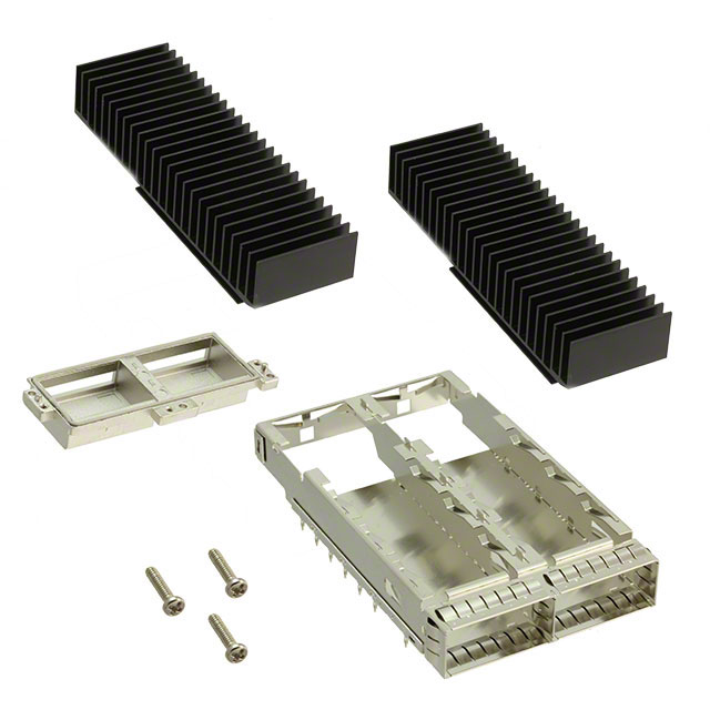 CONN CFP4 CAGE 1X2 W/HSINK R/A