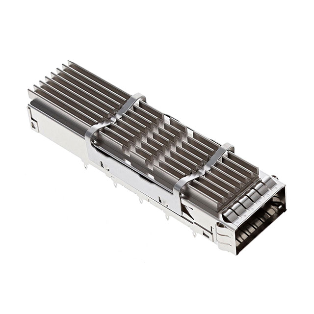 QSFP DD CAGE 1X1 W/ HS FIN PIN H