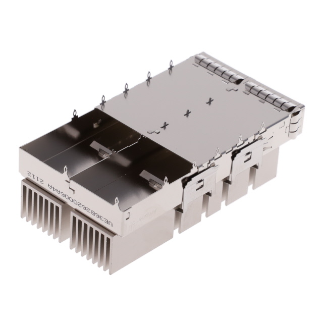 QSFP DD CAGE 1X2 W/ HS FIN PIN H