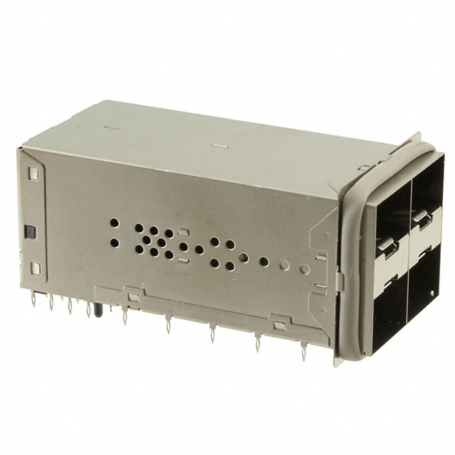 CONN SFP RCPT W/CAGE 2X2 80P R/A