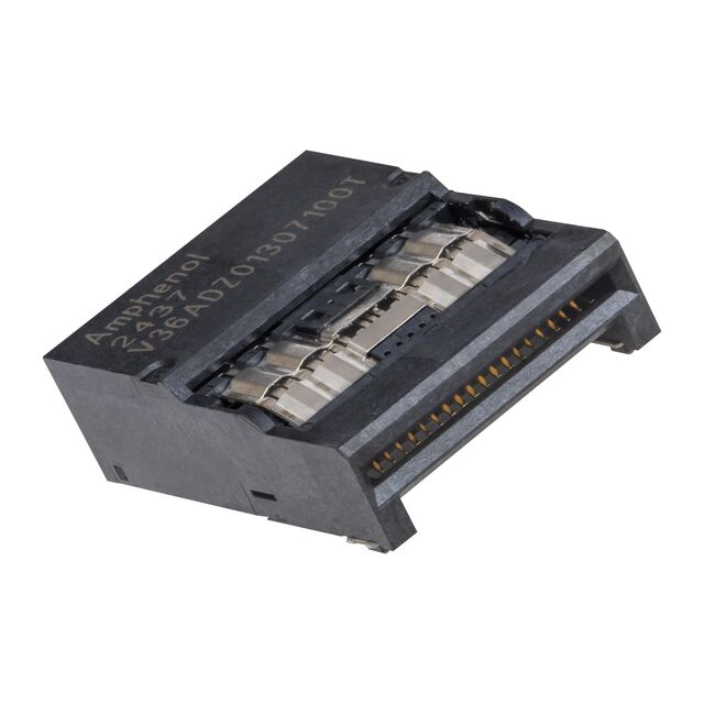 112G QSFP-DD 1x1 SMT connector