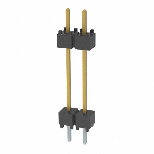 CONN HDR 2POS 0.1 STACK T/H GOLD