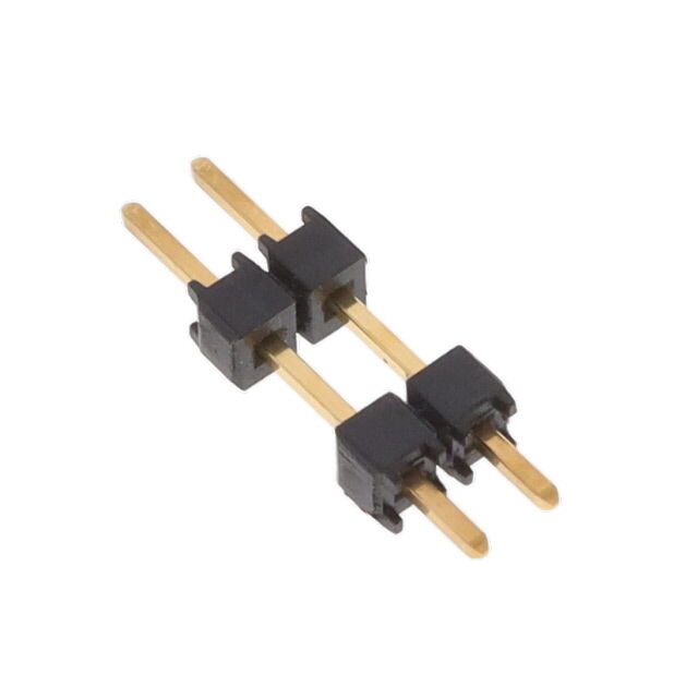 CONN HDR 2POS 0.1 STACK T/H GOLD