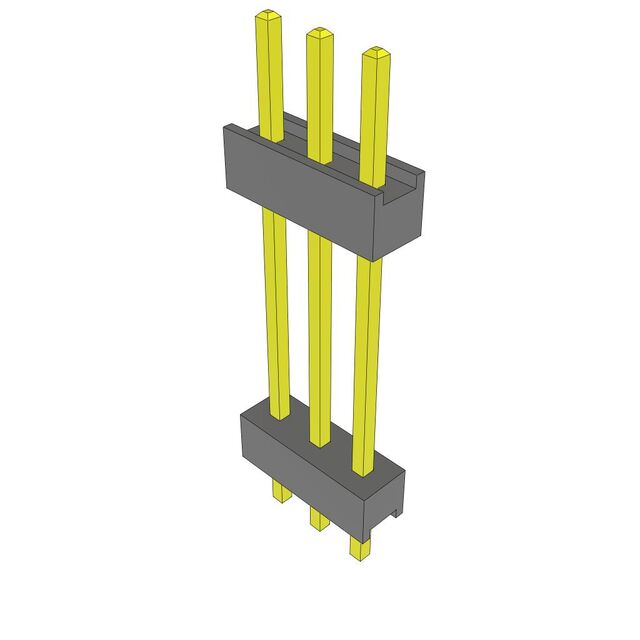 CONN HDR 3POS 0.1 STACK T/H TIN