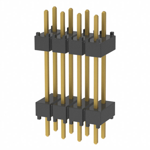 CONN HDR 8POS 0.1 STACK T/H GOLD