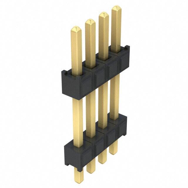 CONN HDR 4POS 0.1 STACK T/H GOLD