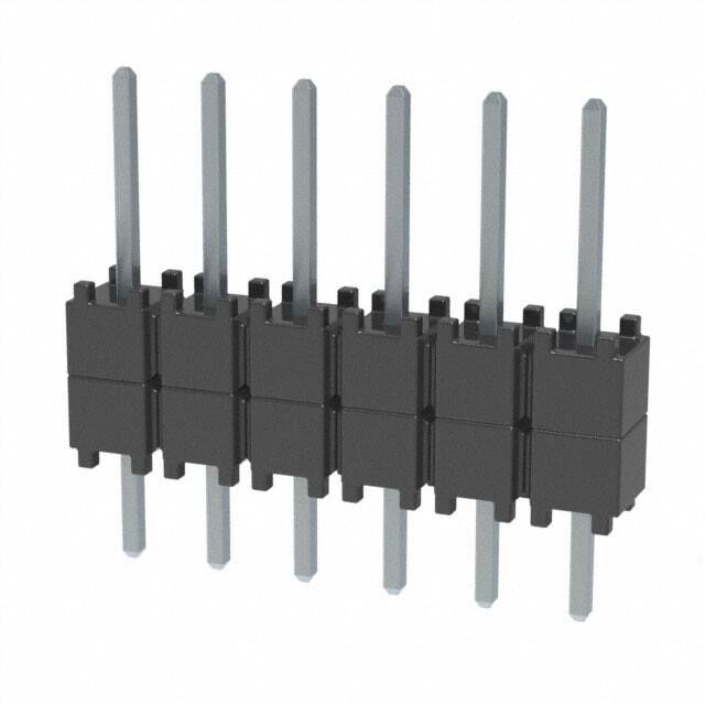 CONN HDR 6POS 0.1 STACK T/H TIN