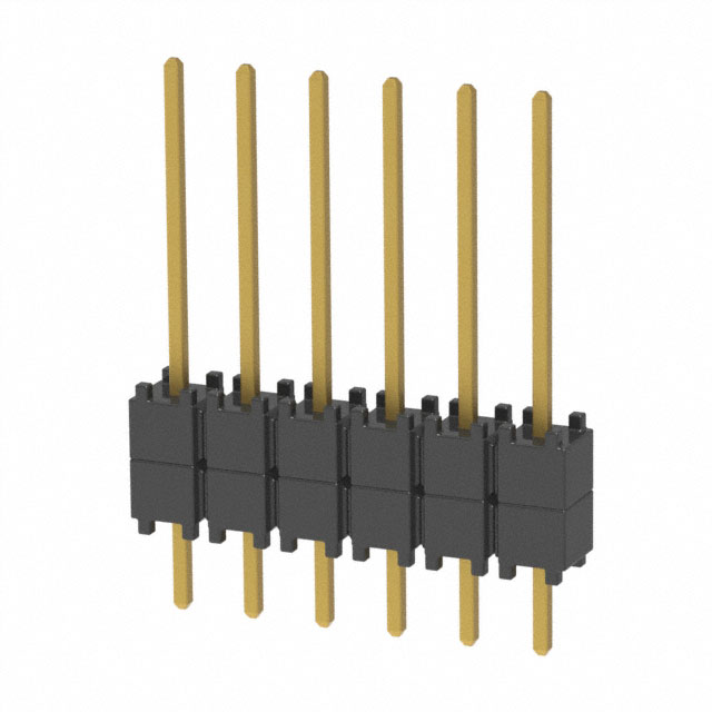 CONN HDR 6POS 0.1 STACK T/H GOLD