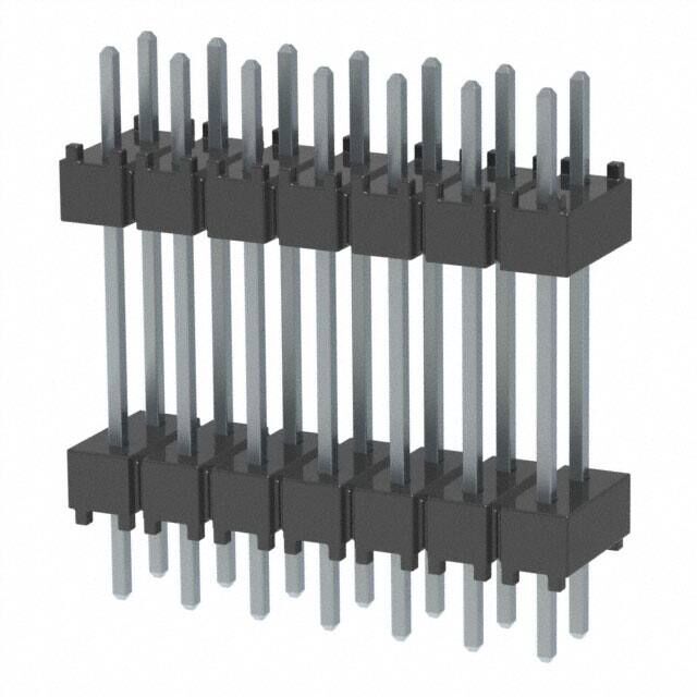 CONN HDR 14POS 0.1 STACK T/H TIN