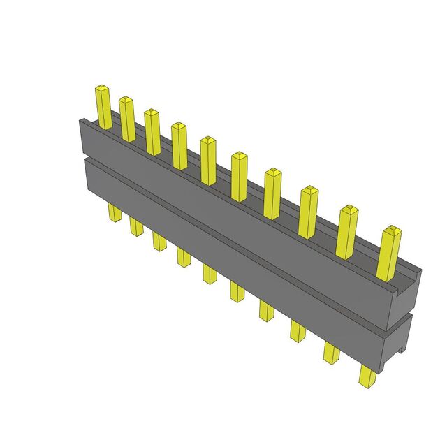 CONN HDR 10POS 0.1 STACK T/H