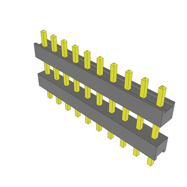 CONN HDR 10POS 0.1 STACK T/H TIN