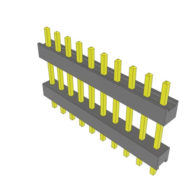 CONN HDR 10POS 0.1 STACK T/H TIN
