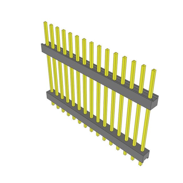 CONN HDR 15POS 0.1 STACK T/H