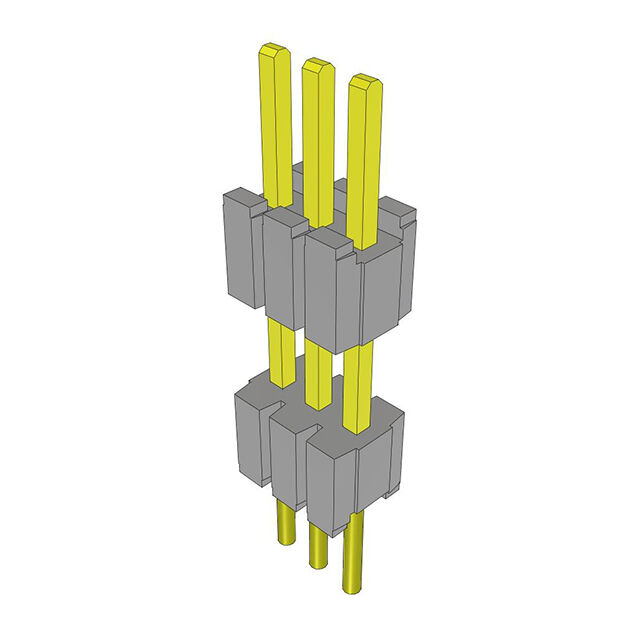 CONN HDR 3POS 0.05 STACK T/H