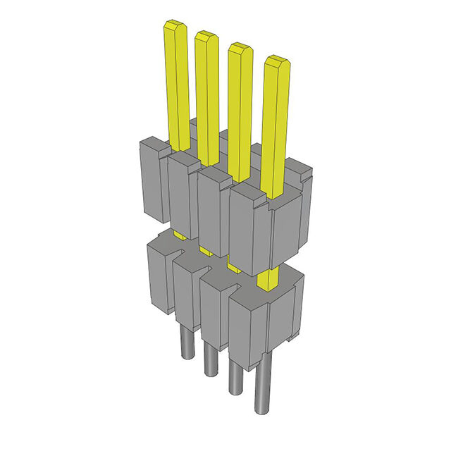 CONN HDR 4POS 0.05 STACK T/H