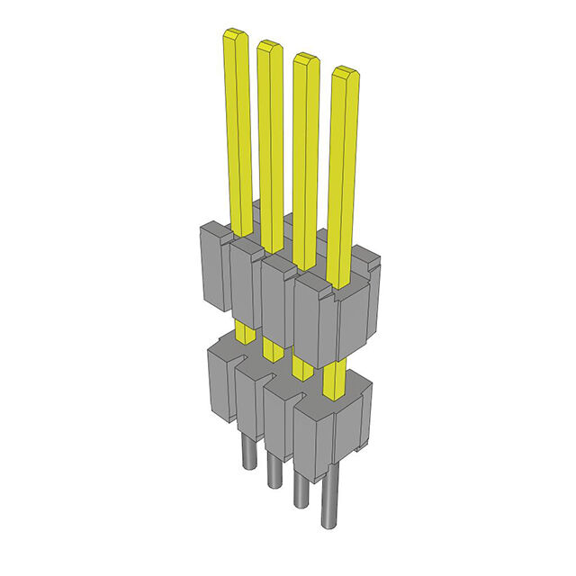 CONN HDR 4POS 0.05 STACK T/H