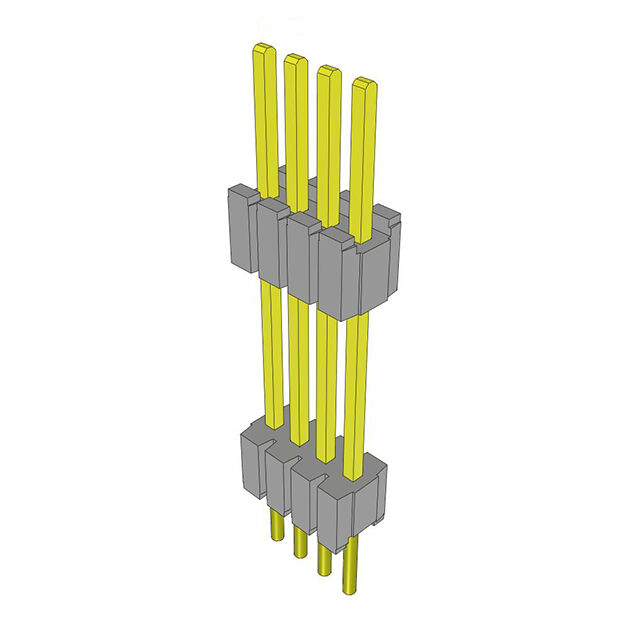 CONN HDR 4POS 0.05 STACK T/H