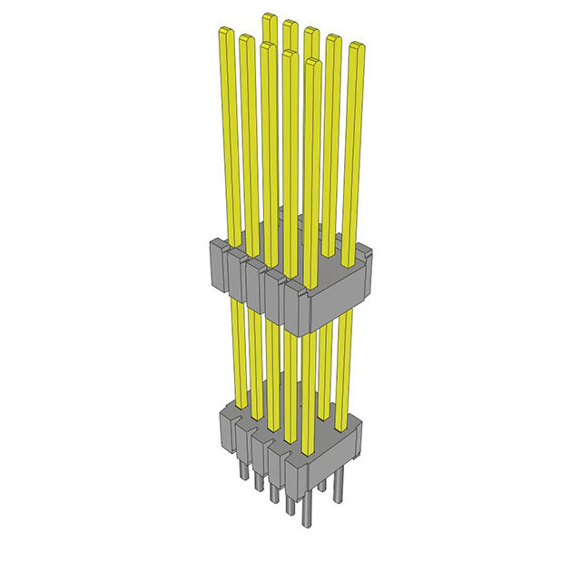 CONN HDR 10POS 0.05 STACK T/H