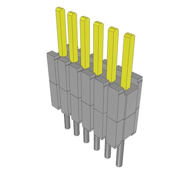 CONN HDR 6POS 0.05 STACK T/H