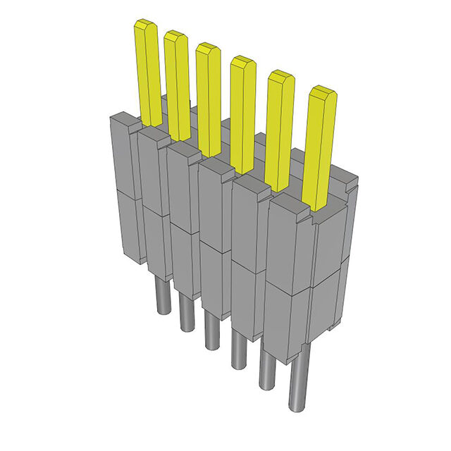 CONN HDR 6POS 0.05 STACK T/H