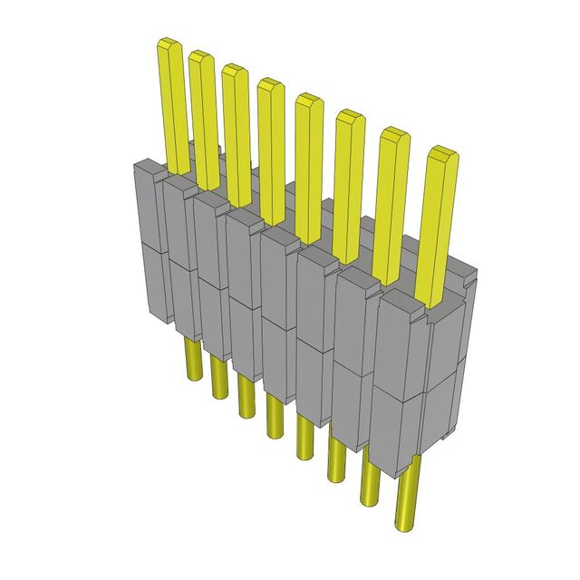 CONN HDR 8POS 0.05 STACK T/H