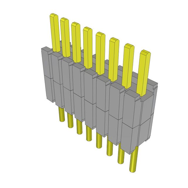 CONN HDR 8POS 0.05 STACK T/H