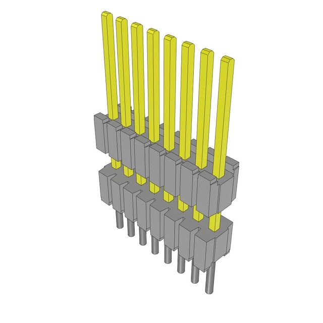 CONN HDR 8POS 0.05 STACK T/H