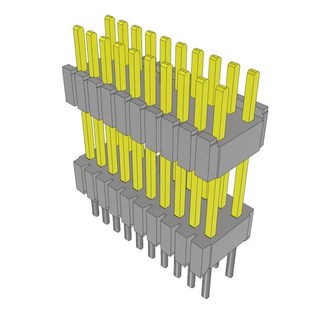 CONN HDR 20POS 0.05 STACK T/H