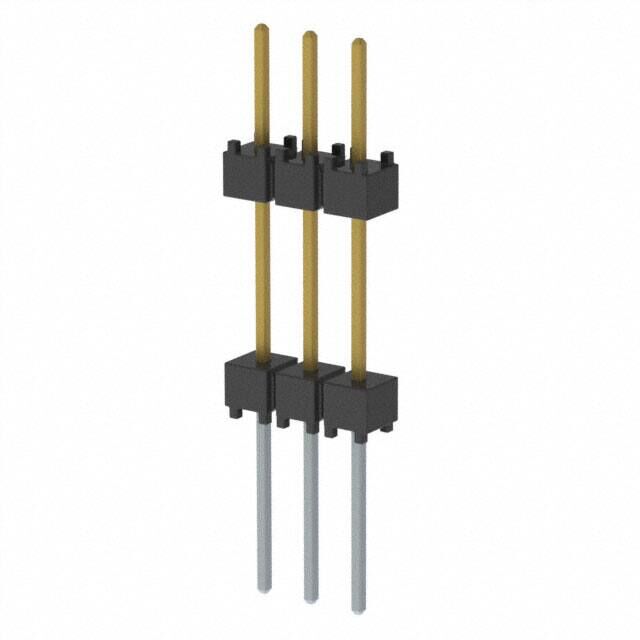CONN HDR 3POS 0.1 STACK T/H GOLD