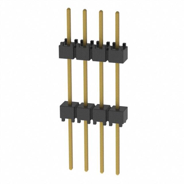CONN HDR 4POS 0.1 STACK T/H GOLD