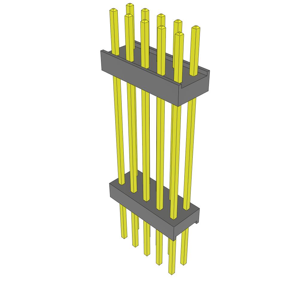 CONN HDR 10POS 0.1 STACK T/H