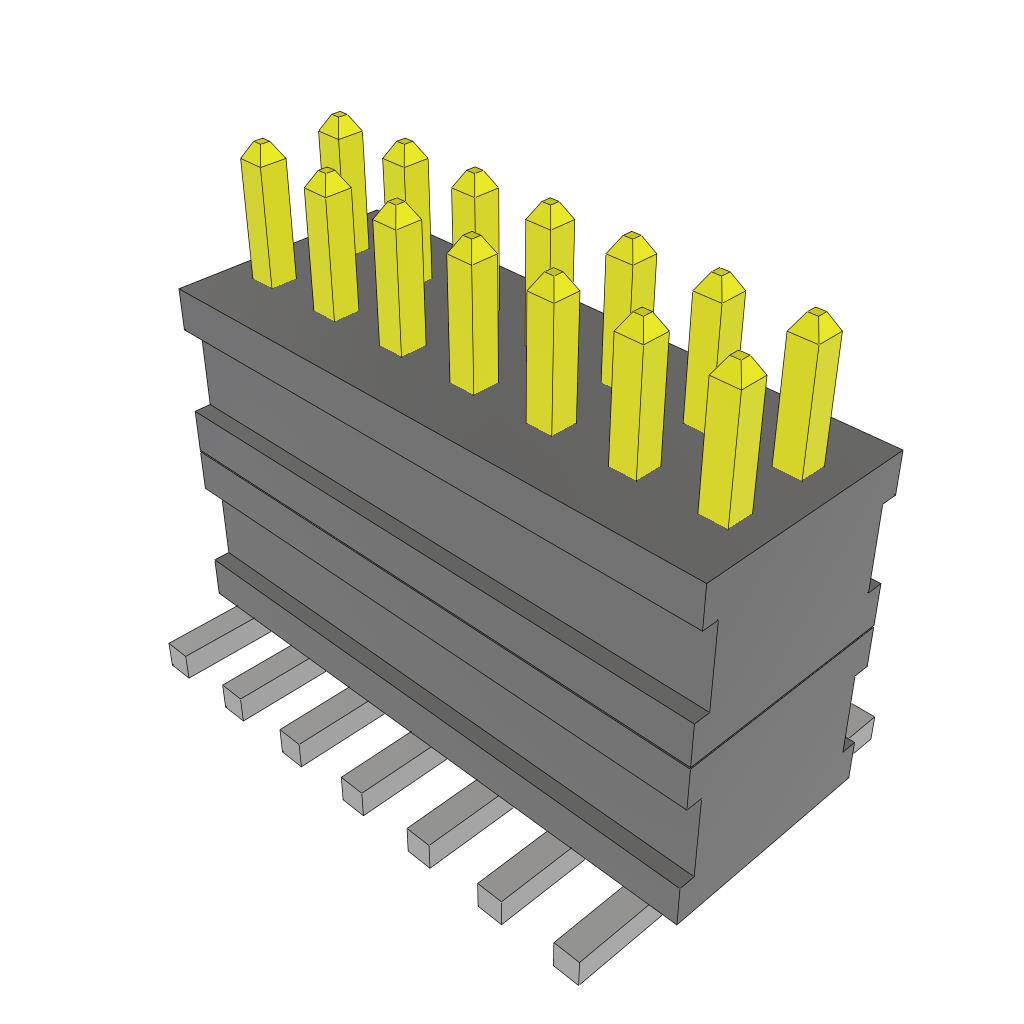 CONN HDR 14POS 0.05 STACK SMD
